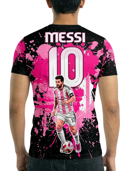 Vendsy Messi Printed T-Shirt – Multicolour Polyester Football Tee
