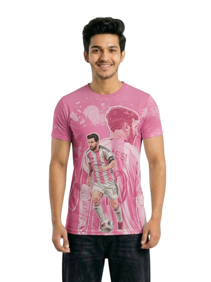 Vendsy Messi Tribute T-Shirt with Custom Name & Number – Multicolour Tee