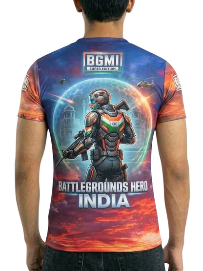 Vendsy BGMI Graphic T-Shirt – Multicolour Polyester Tee for Men