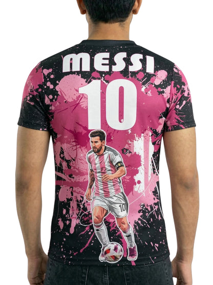 Vendsy Messi Jersey T-Shirt with Custom Name & Number – Multicolour Tee