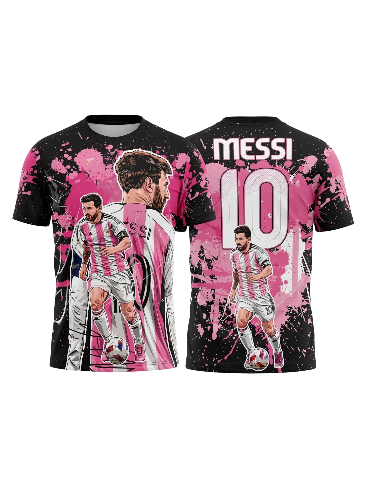 Vendsy Messi Printed T-Shirt – Multicolour Polyester Football Tee