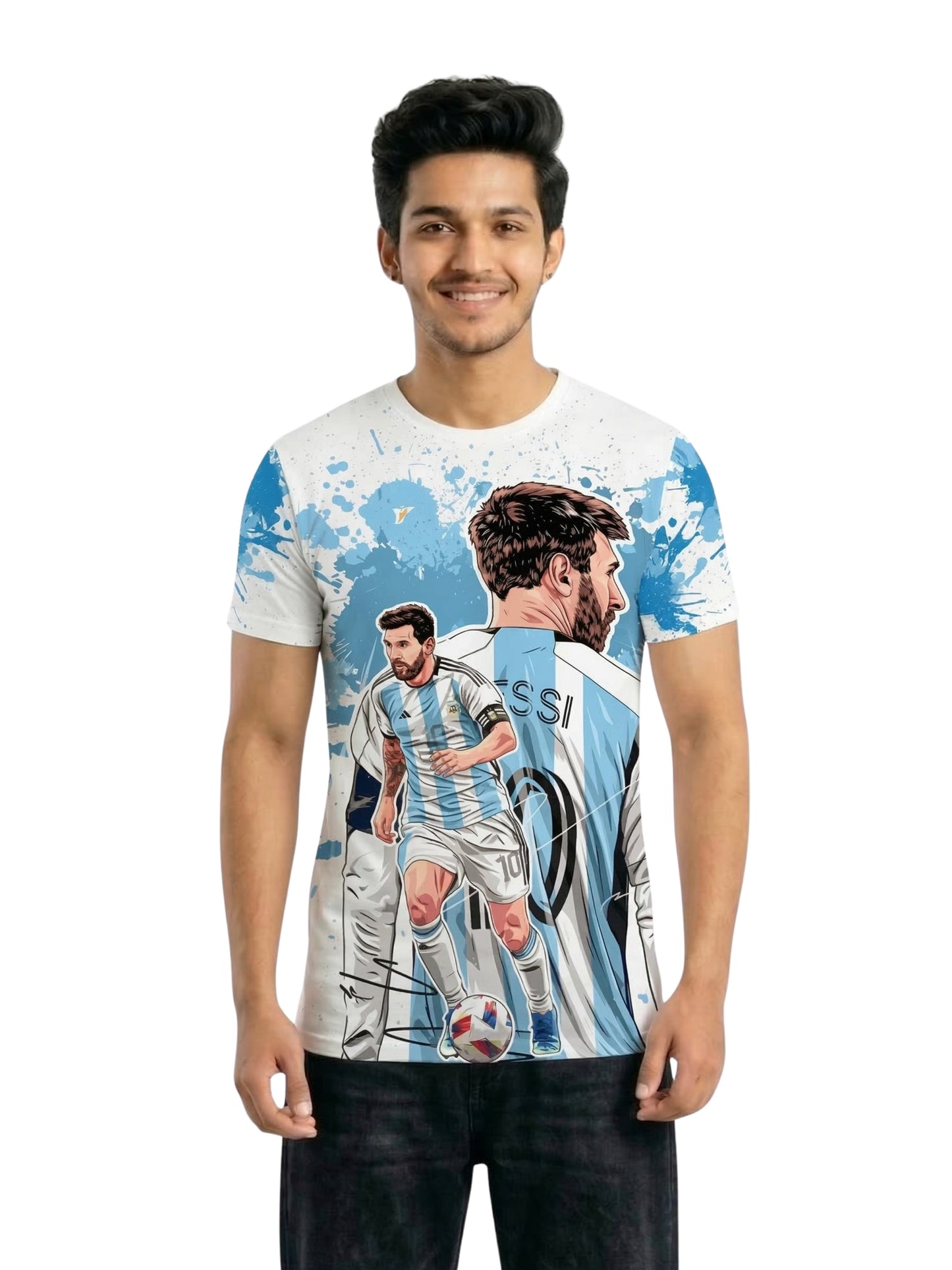 Vendsy Messi Collection T-Shirt – Multicolour Football Fan Tee